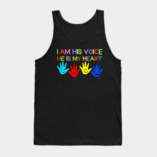 I Am His Voice He Is My Heart Tank Top